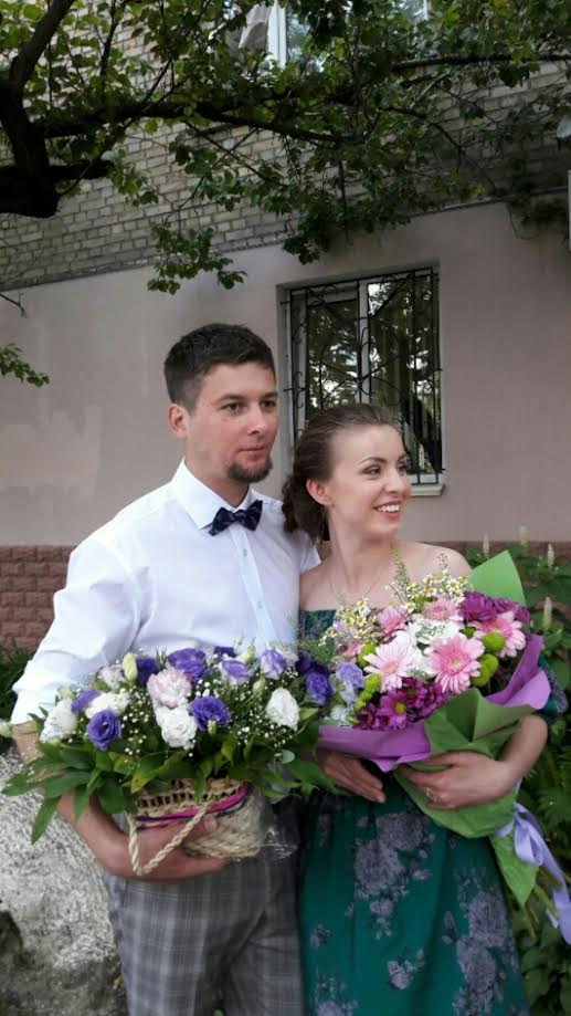 Евгений Волчков с супругой Ксенией