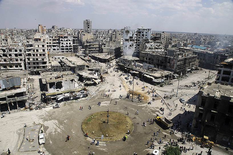 Последствия зачистки Хомса. Центр города